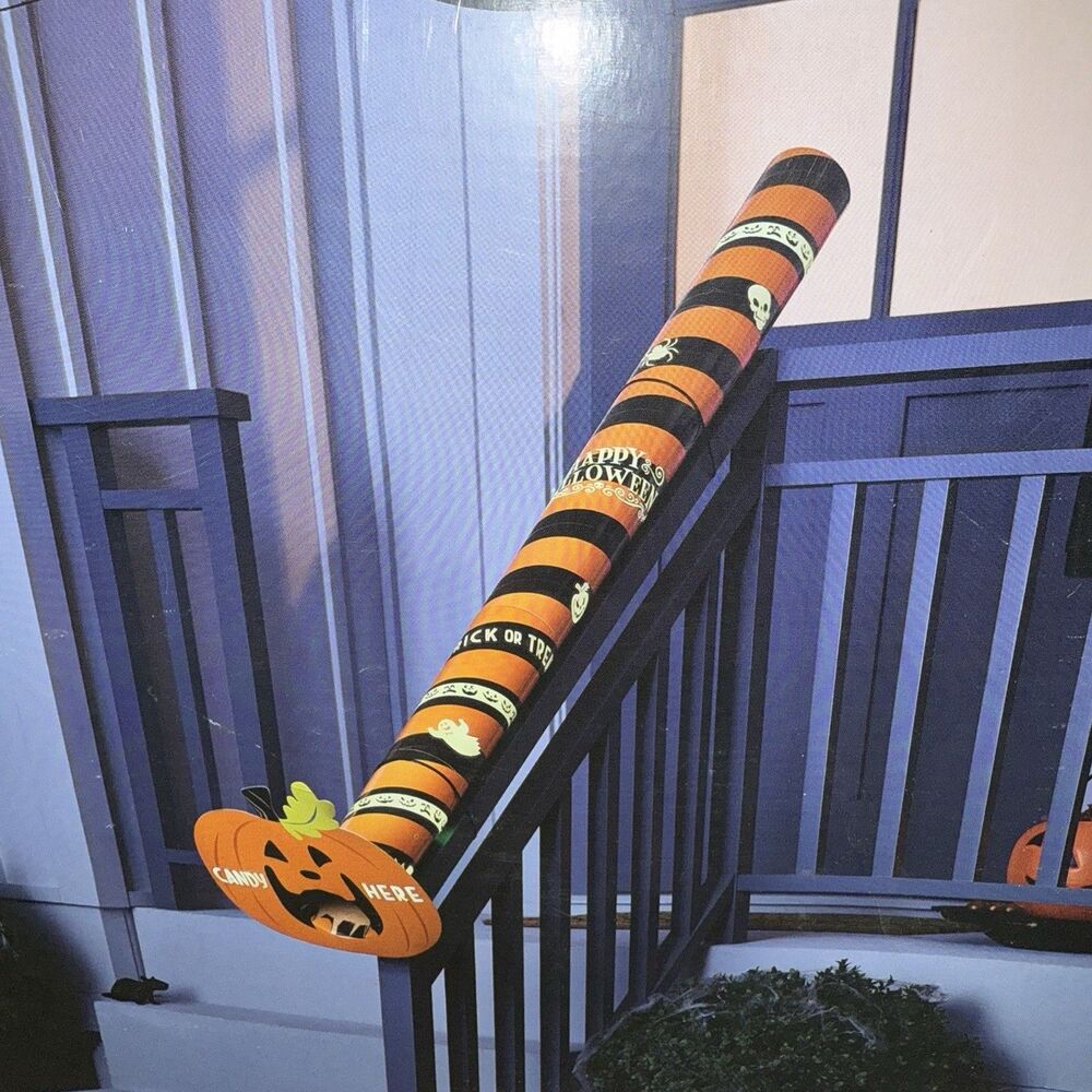 Hyde and EEK! Boutique 6' Pumpkin Halloween Glow in the Dark Loot Chute NEW